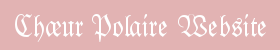 Choeur Polaire WEBSITE